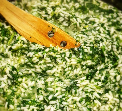 Risotto con spinaci | Togliti la voglia