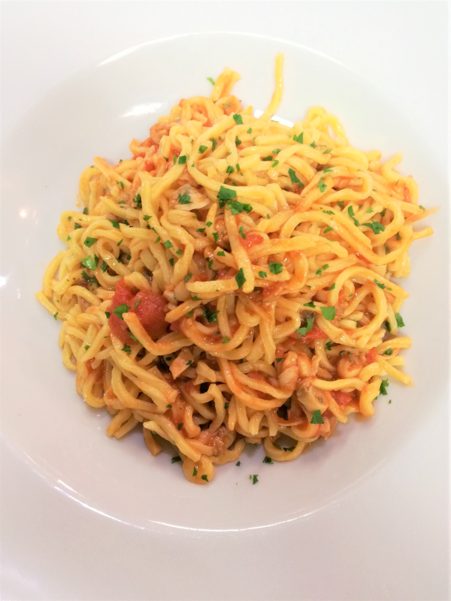 Strigoli con salsa di molluschi sgusciati | Ristorante Protti