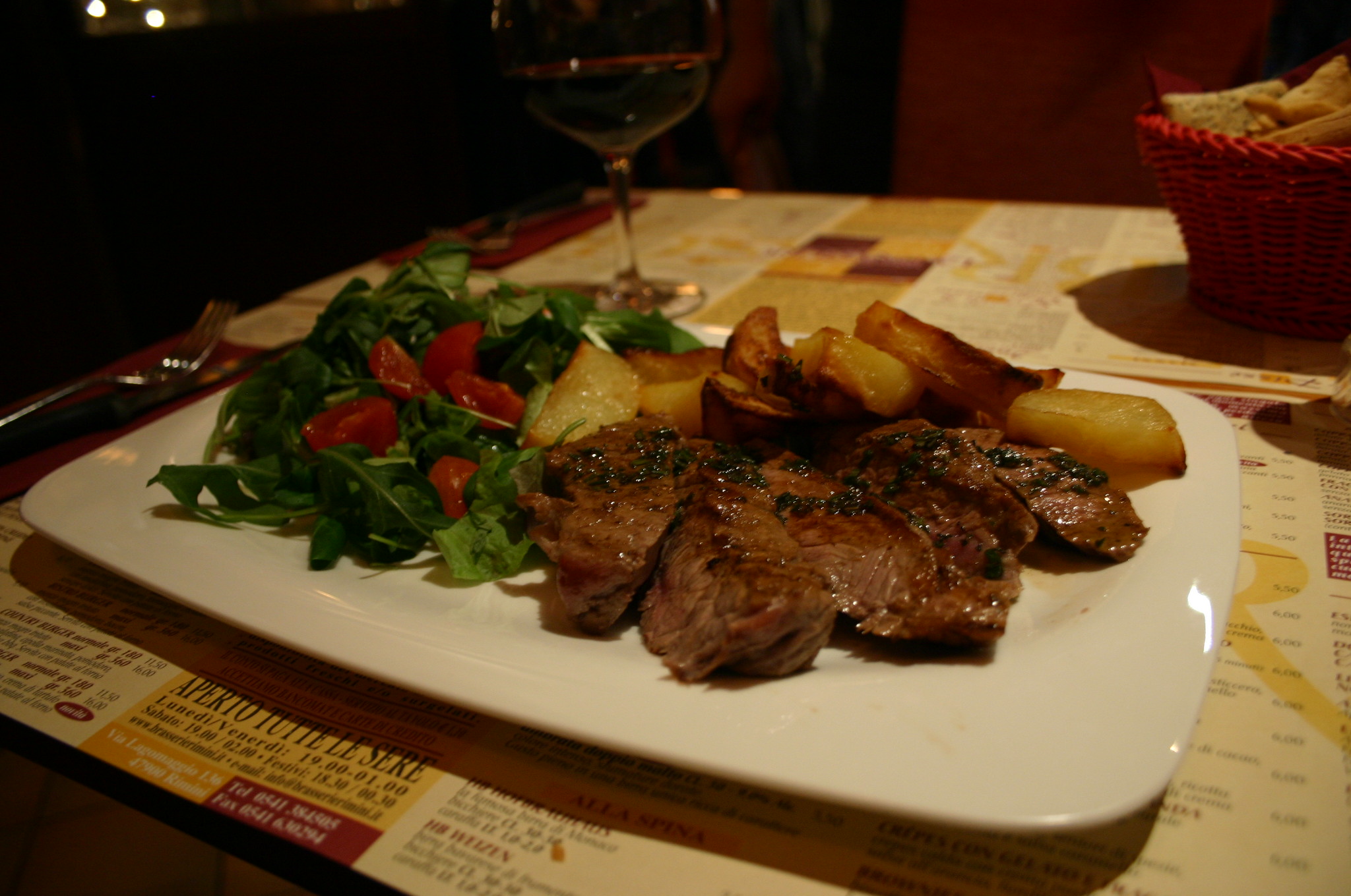 Tagliata di manzo ai porcini | La Brasserie Amarcord