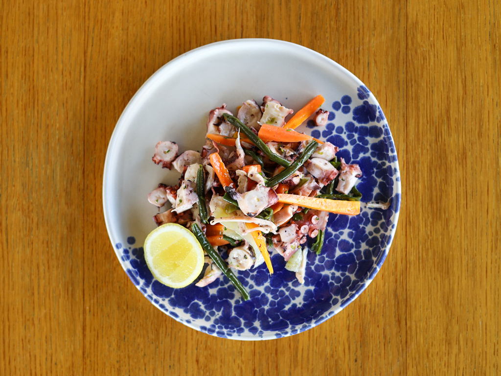 Il polpo e le sue verdure | Kalamaro Fritto Osteria