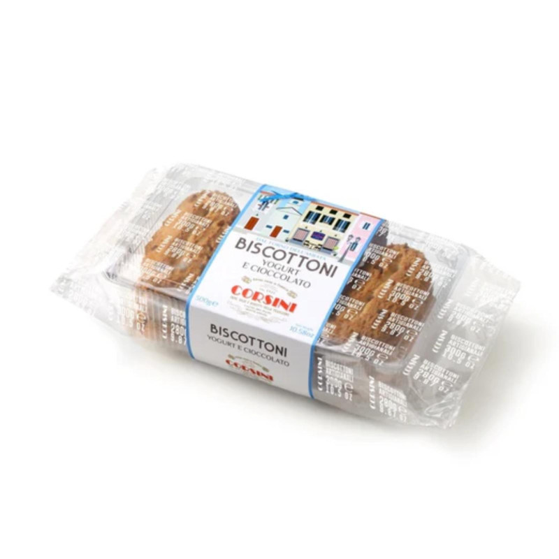 Biscotti Corsini yogurt e cioccolato 300g | Soccia Alimentari