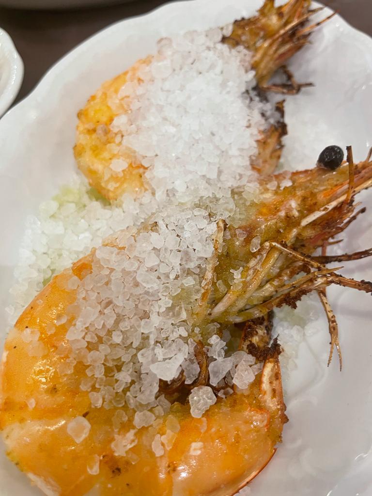 Gamberoni al sale | Ristorante Mina 