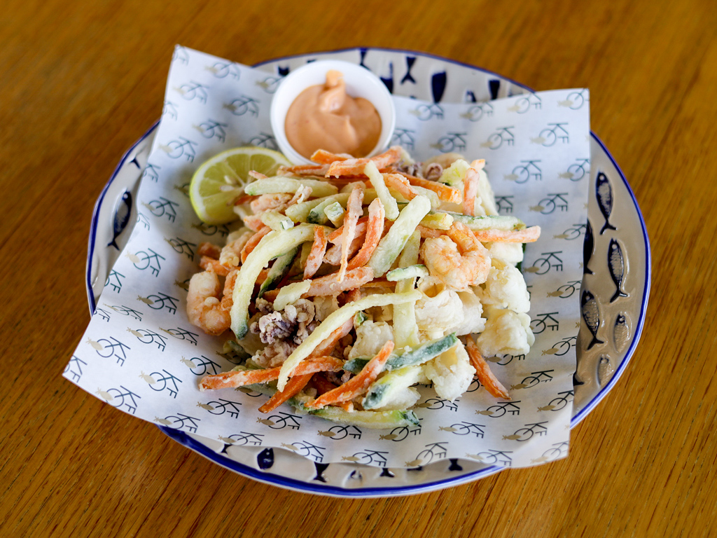Fritto calamari e gamberi - 1 porzione | Kalamaro Fritto Osteria