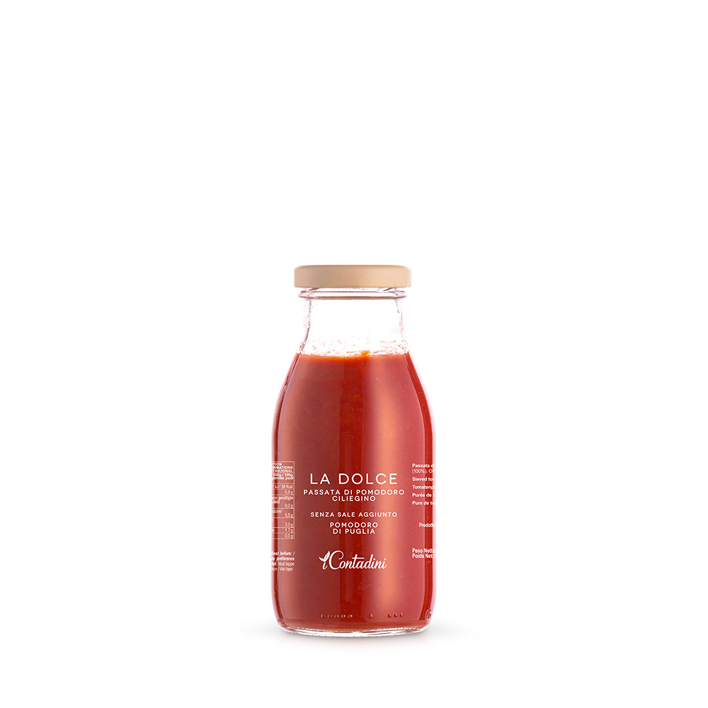 Passata di pomodoro ciliegino i Contadini 250g | Soccia Alimentari