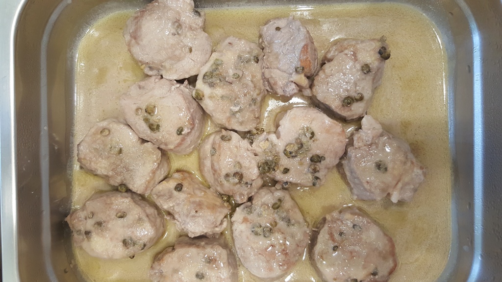 Filetto di maiale al pepe verde | Togliti la voglia