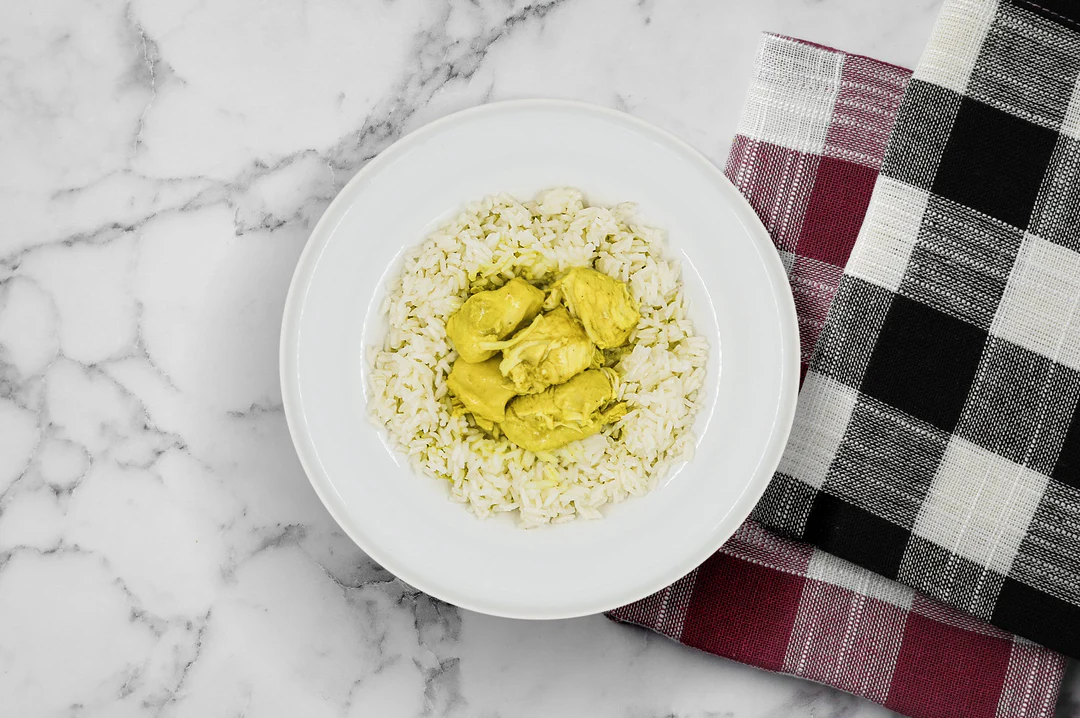 Pollo al curry con riso basmati | Soccia Alimentari