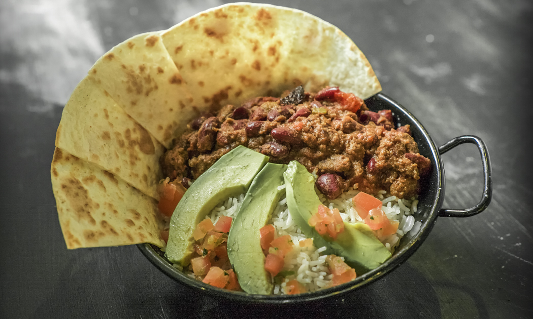 Piatto di chili di carne | Hamerica's