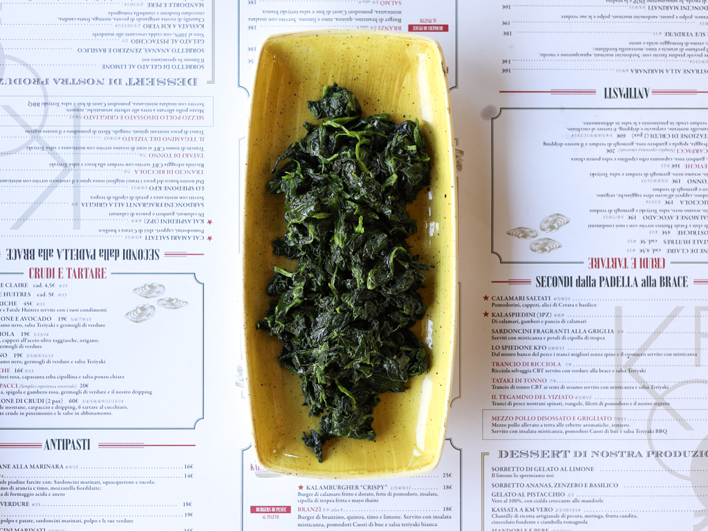 Spinaci saltati | Kalamaro Fritto Osteria