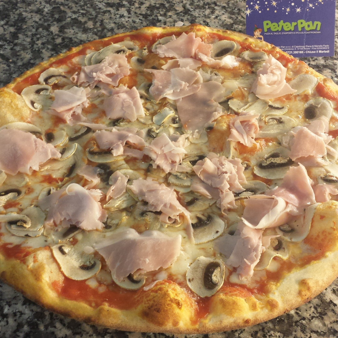 Funghi e cotto a.q. | Pizzeria Peter Pan